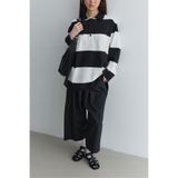 Fahhar Polo Yaka Premium Çizgili Uzun Kollu Sweatshirt