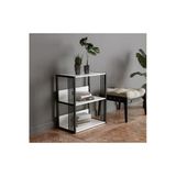Fahrettin Küçük Iron 3 Raflı Metal Kitaplık Beyaz
