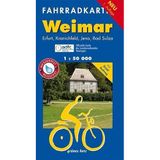 Fahrradkarte Weimar: Mit Erfurt, Kranichfeld, Jena, Bad Sulza und Ilmtal-Radweg. Offizielle Karte des ADFC-Landesverbandes Thüringen. Maßstab 1:50.000. Wasser- und reißfest. (Fahrradkarten)