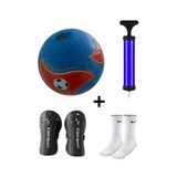 faial Maç Topu Dikişsiz Sert Zemin Futbol Topu Çim Topu+Tekmelik+Pompa+Çorap Seti