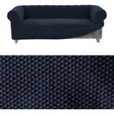 Faiend Likrali esnek 3 kişilik Chester koltuk kılıfı streç lastikli çekyat kanepe örtüsü Modern Koltuk kılıfı balpeteği Antrasit - 185 x 230 cm