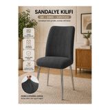 Faiend Yıkanabilir Streç Lastikli Likralı Oval Sandalye Kılıfı - Yuvarlak Sandalye Örtüsü