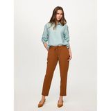Faik Sönmez Comfort Fit Krep Örme Pantolon S26PNT003 - Karamel - XS