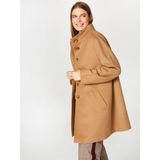 Faik Sönmez Dik Yaka Kaşmir Kaban 00039 - XL - Camel