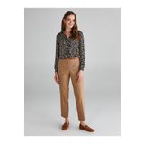 Faik Sönmez Kadın Kahverengi Slim Fit Chino Pantolon 00075