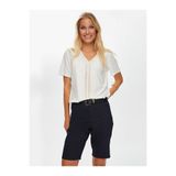 Faik Sönmez Kadın Lacivert Normal Bel Slim Fit Şort 00060