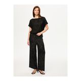 Faik Sönmez Kendinden Simli Dokulu Örme Wide Leg Fit Pantolon S26PNT026