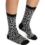 Faik Sönmez Leopar Jakarlı Soket Çorap W27CRP003 - Standart - Siyah