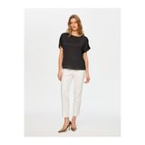 Faik Sönmez Omuzu Gold Düğme Detaylı Krinkl Efektli Şık Bluz S26BLZ024