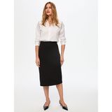 Faik Sönmez Örme Slim Fit Comfort Etek W26ETK002 - Siyah - 44