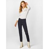Faik Sönmez Slim Fit Büyük Beden Dar Paça Lacivert Kadın Klasik Pantolon B000052 54