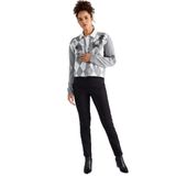 Faik Sönmez Slim Fit Büyük Beden Dar Paça Siyah Kadın Klasik Pantolon B000052 52