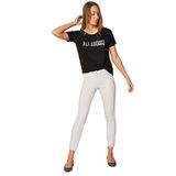 Faik Sönmez Slim Fit Büyük Beden Dar Paça Taş Kadın Klasik Pantolon B000052 50
