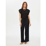 Faik Sönmez Wide Leg Fit Beli Lastikli Rayon Kadın Viskon Pantolon S26Pnt004