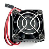 FainWan 5V Soğutma Fanlı Alüminyum Isı Emici, 540 550 3650 Boyutuna Uygun Fırçasız Motor Motor Soğutucu 1/10 RC Araba Kamyon Arabası Paletli (Siyah)