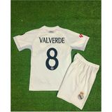 Fair City Real Madridd 2025-26 Yeni Sezon Federico Valverde Iç Saha Çocuk Forması - 13 - 14 Yaş - Beyaz