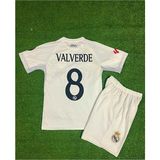Fair City Real Madridd 2025-26 Yeni Sezon Federico Valverde Iç Saha Çocuk Forması - 5 - 6 Yaş - Beyaz