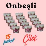 Fair Dry Onbeşli Freeze Dried "15' Li Çilek Paketi" - Dondurularak Kurutulmuş, Katkısız, Meyve Kurusu - 225 gr