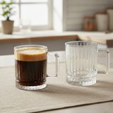 Fair Home Elysia Dekor 6 Kişilik Cam Çay-Kahve Kupa Takımı – 6 x 210 Ml. - Şeffaf