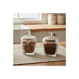 FAIR HOME Sina 2’li Kapaklı Cam Şekerlik Seti 2 x 275 ml.