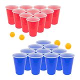 Fairly Odd Novelties FON-10253 Beer Pong İçme Oyun Seti - 22 Bardak 4 Ping Pong Topları