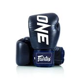 Fairtex BGV1 ONE Muay Thai Boks Vuruş Eldiveni (Mavi, 10 oz)