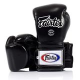 Fairtex Muay Thai Boks Eldiveni BGV9 - Ağır Vurucu Meksika Tarzı - Sarı Borulu Küçük Değişim Siyahı 12 14 453 ml. Kick Boks MMA K1 için Antrenman ve İdman Eldiveni