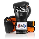 Fairtex Muay Thai Boks eldivenleri BGV9 – Heavy Hitter stil – değişimler Meksikalı daha az Siyah Navy Mavi 12 14 16 oz Kick Boks eldivenleri ve antrenman için Boxing MMA K1 430 g Siyah