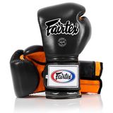 Fairtex Muay Thai Boks eldivenleri BGV9 – Heavy Hitter stil – değişimler Meksikalı daha az Siyah Navy Mavi 12 14 16 oz Kick Boks eldivenleri ve antrenman için Boxing MMA K1 454 g Siyah