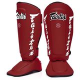 Fairtex Muay Thai MMA dizlikler Boxing SP7 Twister çıkarılabilir adım Schienbeinschoner renk: siyah/beyaz kırmızı, mavi, sarı, Boyut: M, L, XL L Kırmızı