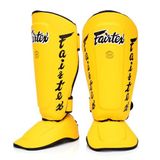 Fairtex Muay Thai MMA dizlikler Boxing SP7 Twister çıkarılabilir adım Schienbeinschoner renk: siyah/beyaz kırmızı, mavi, sarı, Boyut: M, L, XL L Sarı