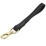 FAIRWIN Deri Kısa Köpek Tasma 30,48 cm/40,64 cm - Büyük Köpekler Eğitim ve Yürüyüş için Kısa Köpek Trafik Tasma (Genişlik: 3/4 inç) (Siyah-12)