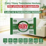 Fairy 10'lu Yüzey Temizlik Havlusu - Beyaz Sabun - Renkli - tek ebat