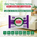 Fairy 10'lu Yüzey Temizlik Havlusu - Lavanta Yağı - Renkli - tek ebat