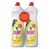 Fairy 2000 ml Sıvı Bulaşık Deterjanı Limon Fırsat Paketi (2x1000 ml)