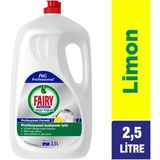 Fairy 2,5 lt Profesyonel Elde Yıkama Sıvı Bulaşık Deterjanı Limon Kokulu Etkili Yağ Çözme