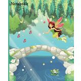 Fairy and Butterfly Notebook | Wide Rule Notebook | 7.5 x 9.25, 120 pages | For kids, teens and adults