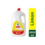 Fairy Bulaşık Deterjanı Sıvı Süper Ekonomik Paket Limon 2600 Ml