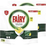Fairy Bulaşık Makinesi Deterjanı Limon Kokulu 280 Yıkama %100 Yağda Etkili Kapsül