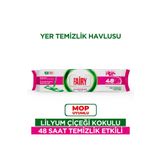 Fairy Çok Amaçlı Mop Uyumlu Yer Temizlik Havlusu 50 Yaprak | Lilyum Çiçeği