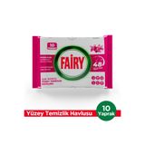 Fairy Çok Amaçlı Yüzey Temizlik Havlusu 10 Yaprak | Lilyum Çiçeği| Beyaz Sirke & Karbonat