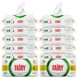 Fairy Çok Amaçlı Yüzey Temizlik Havlusu 100 Yaprak 12 Adet | Limon Yağlı | Beyaz Sirke & Karbonat | 48 Saat Temizlik Etkili | İz Bırakmayan Formül