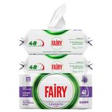 Fairy Çok Amaçlı Yüzey Temizlik Havlusu 100 Yaprak 3 Adet | Lavanta Yağlı | Beyaz Sirke & Karbonat | 48 Saat Temizlik Etkili | İz Bırakmayan Formül