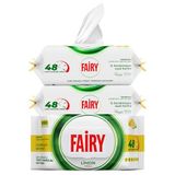 Fairy Çok Amaçlı Yüzey Temizlik Havlusu 100 Yaprak 3 Adet | Limon Yağlı | Beyaz Sirke & Karbonat | 48 Saat Temizlik Etkili | İz Bırakmayan Formül