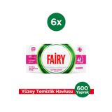 Fairy Çok Amaçlı Yüzey Temizlik Havlusu 100 Yaprak 6 Adet | Lilyum Çiçeği | Beyaz Sirke Karbonat
