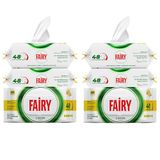 Fairy Çok Amaçlı Yüzey Temizlik Havlusu 100 Yaprak 6 Adet | Limon Yağlı | Beyaz Sirke & Karbonat | 48 Saat Temizlik Etkili | İz Bırakmayan Formül