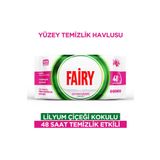 Fairy Çok Amaçlı Yüzey Temizlik Havlusu 100 Yaprak | Lilyum Çiçeği| Beyaz Sirke & Karbonat