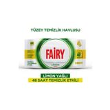 Fairy Çok Amaçlı Yüzey Temizlik Havlusu 100 Yaprak | Limon Yağlı | Beyaz Sirke & Karbonat