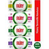 Fairy Çok Amaçlı Yüzey Temizlik Havlusu 100 Yaprak x 4 Adet (Lavanta, Power Wipes, Limon, Lilyum Çiçeği) Tek Ebat - 123