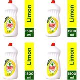 Fairy Faıry Sıvı Bulaşık Deterjanı Lımon 1500ML x 4 Adet - 6 lt